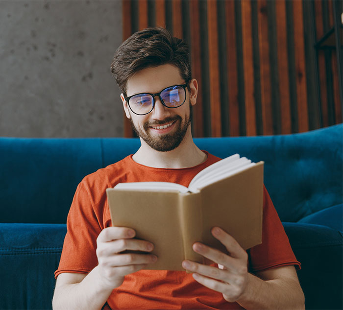 reading a book over the phone from prison